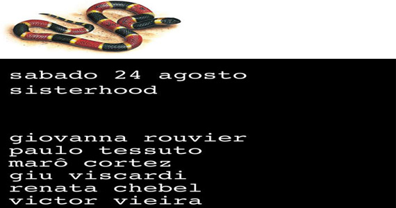 Festa SisterHood com DJs convidados agitam o sábado do Bar Secreto