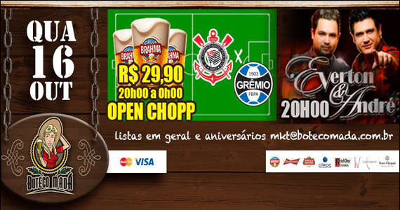 Transmissão dos melhores lances do futebol no Boteco Madá