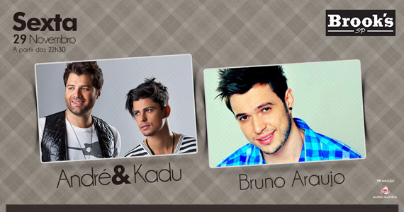 André & Kadu, do The Voice Brasil, se apresentam nesta sexta-feira no palco da Brook's SP Eventos BaresSP 570x300 imagem