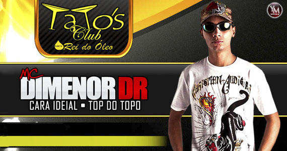 Mc Dimenor e Samba Certo no palco do Tato's Club nesta quinta feira 