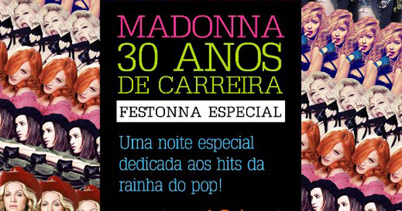 Homenagem a Madonna em festa do Lab Club nesta sexta-feira