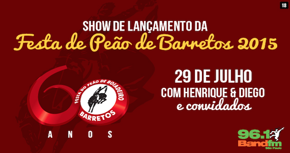 Henrique & Diego recebem convidados em show de lançamento da Festa do Peão de Barretos 2015 no Espaço das Américas Eventos BaresSP 570x300 imagem