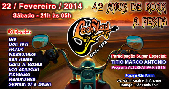 Projeto Led Slay leva 10 bandas de rock para agitar o Espaço São Paulo neste sábado