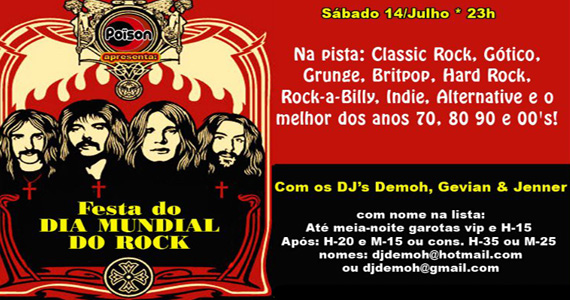 Poison continua a celebrar o Dia do Rock no sábado