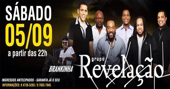 Grupo Revelação canta sucessos da carreira no palco do Vitrini Show Eventos BaresSP 570x300 imagem