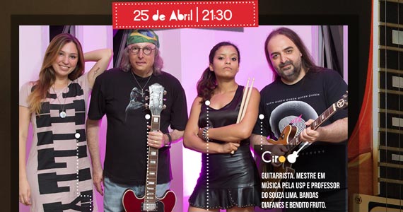 Banda Rock4all toca muito Rock'n Roll no palco do Rhino Pub