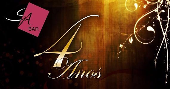 S/A Club Bar celebra aniversário de 4 anos com a apresentação do cantor Gabriel Vieira na quinta