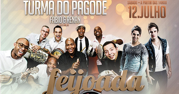 Feijoada com Turma do Pagode e Fábio & Renan neste sábado no Santa Aldeia  Eventos BaresSP 570x300 imagem