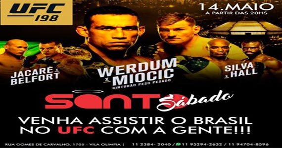 Santa Julia Bar e Restaurante tem show de Art Popular e transmite o UFC 198 no telão