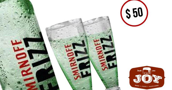 No Verão 2013 tem drink Smirnoff Frizz no gastropub The Joy