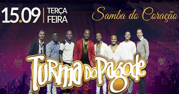 Turma do Pagode canta sucessos de carreira no palco do Coração Sertanejo
