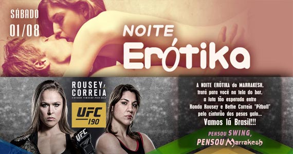 Noite Erótika com transmissão do UFC 190 neste sábado no Marrakesh Club Eventos BaresSP 570x300 imagem