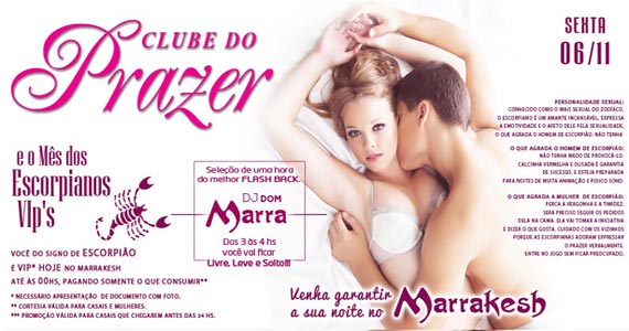 Clube do Prazer com DJ Dom Marra animando a sexta-feira do Marrakesh Club Eventos BaresSP 570x300 imagem