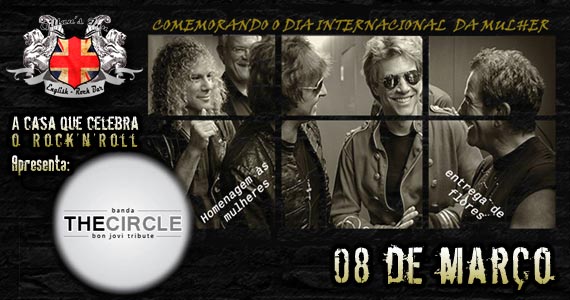 Banda The Circle com tributo a Bon Jovi no Dia Internacional da Mulher no Gillans Inn Eventos BaresSP 570x300 imagem