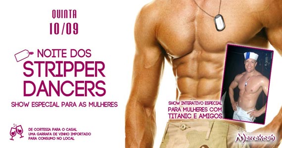 Marrakesh Club oferece a Noite dos Stripper Dancers para animar a quinta-feira Eventos BaresSP 570x300 imagem