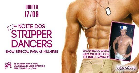 Quinta-feira é dia de Noite dos Stripper Dancers com show para mulheres no Marrakesh Club Eventos BaresSP 570x300 imagem