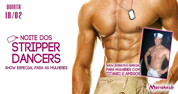 Marrakesh Club recebe a Noite dos Stripper Dancers para animar a noite de quinta