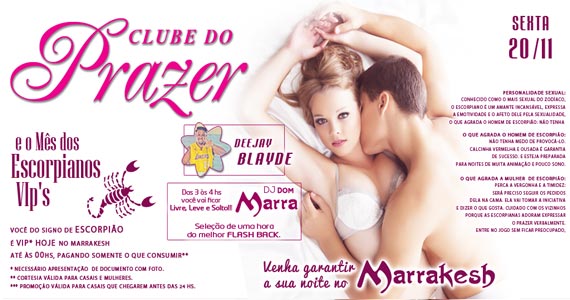 Marrakesh Club recebe na sexta-feira o Clube do Prazer com DJs Blayde e Dom Marra Eventos BaresSP 570x300 imagem