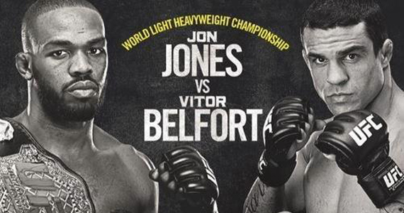 Quintal 23 transmite luta entre Vitor Belfort e John Jones pelo UFC