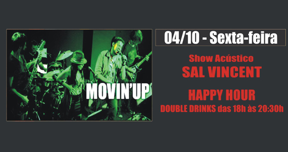 Sal Vincent & Banda Movin' Up levam rock para a sexta-feira do Republic Pub - Noite Red Label