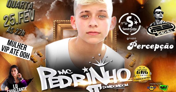 Mc Pedrinho se apresenta na Yes Brasil Pub  tocando muito funk 