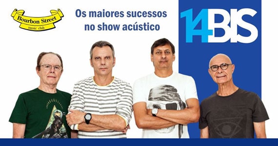 14 Bis apresente novo show acústico no Bourbon Street 14 Bis apresente novo show acústico no Bourbon Street