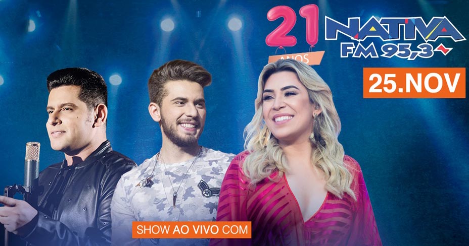 Em seus 21 anos, Nativa FM convida grandes cantores do sertanejo para agitar a festa no Villa Country Eventos BaresSP 570x300 imagem