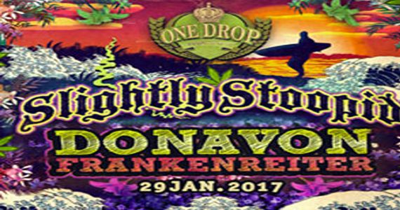 Domingo é dia da 3ª edição do One Drop Festival com a banda Slightly Stoopid e o cantor Donavon Frankenreiter na Audio