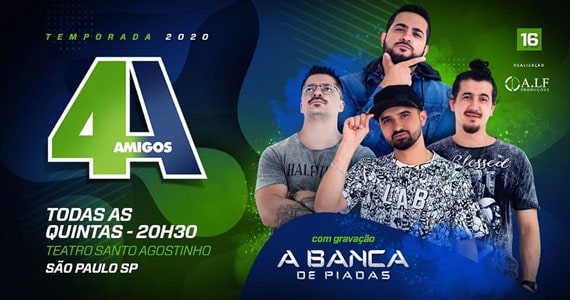 4 Amigos abre nova temporada no Teatro Santo Agostinho