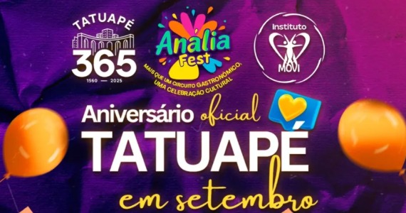 Anália Fest celebra aniversário do Tatuapé com dois dias de festa