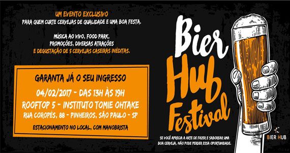 Rooftop do prédio Tomie Ohtake recebe 1º evento de cervejas caseiras IX Bier Hub Festival Eventos BaresSP 570x300 imagem