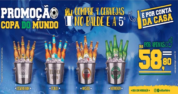 Cerveja e dose de cachaça grátis: bares lançam promoções para jogo do Brasil  na Copa