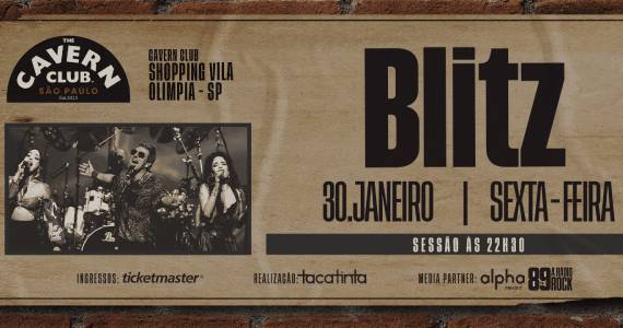 A Blitz mostra sua lendária playlist do rock brasileiro no Cavern Club