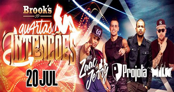 Projota se apresenta na festa Quartas Intenções da Brook's SP