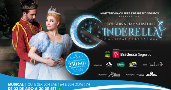 Cinderella - o Musical entra em cartaz em agosto no Theatro NET SP