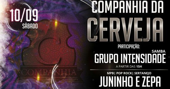 Companhia da Cerveja recebe grupo Intensidade e Juninho e Zepa no sábado Eventos BaresSP 570x300 imagem