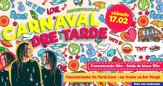 Bloco Dre Tarde comanda o Carnaval 2018 na Brigadeiro Faria Lima Eventos BaresSP 570x300 imagem