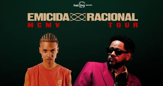 Emicida, Rashid e Projota se reúnem em shows em São Paulo