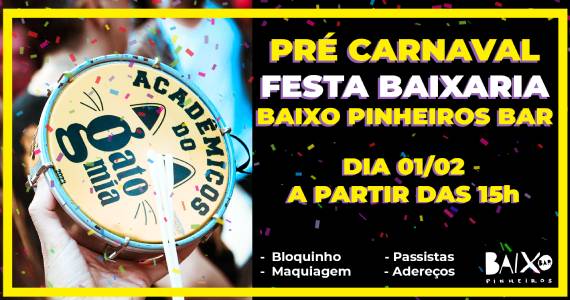 Festa Baixaria com Acadêmicos do Gato Mia em Pinheiros