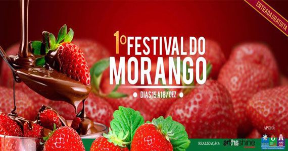 Festival do Morango com entrada gratuita no Shopping Interlar Aricanduva Eventos BaresSP 570x300 imagem