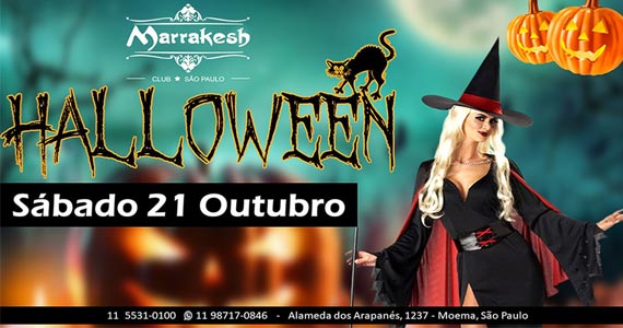 Noite do Halloween esquenta o sábado do Marrakesh Club Eventos BaresSP 570x300 imagem