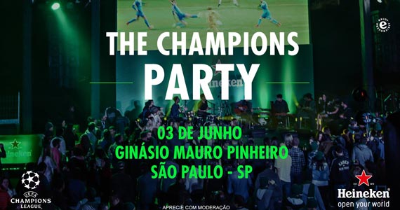 Heineken realiza tradicional festa para a final da UEFA Chamions League no Ginásio Mauro Pinheiro Eventos BaresSP 570x300 imagem