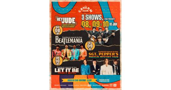 Hey Jude faz homenagem aos Beatles com três dias de shows na Zona Sul