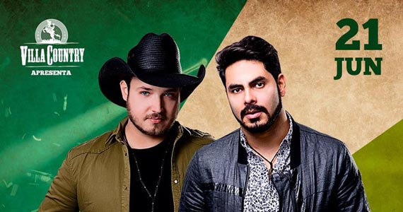 Dupla Israel e Rodolffo apresentam o melhor do sertanejo no palco do Villa Country