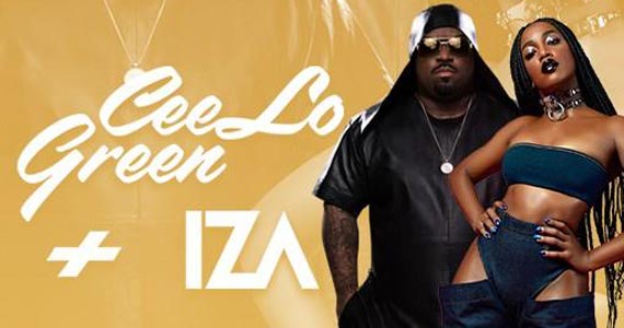 CeeLo Green e Iza realizam magashow no palco do Espaço das Américas CeeLo Green e Iza realizam magashow no palco do Espaço das Américas