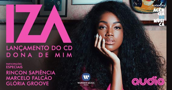 Audio recebe lançamento do álbum Dona de Mim da cantora Iza Eventos BaresSP 570x300 imagem