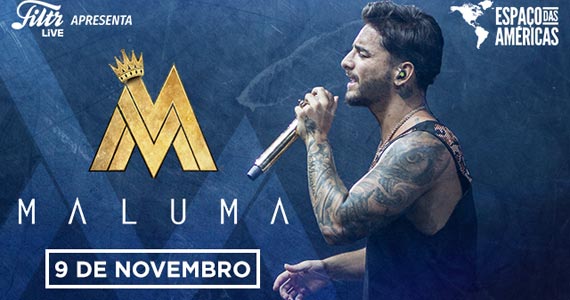 Espaço das Américas recebe show do cantor Maluma