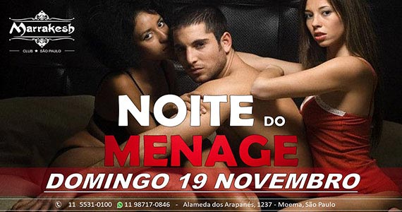 Noite do Menage agita o domingo com swing no Marrakesh Club