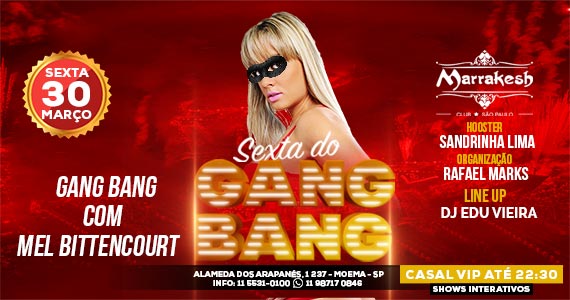 Sexta do Gang Bang anima a noite com Mel Bittencourt no Marrakesh Club Eventos BaresSP 570x300 imagem