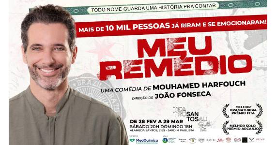 Meu Remédio volta em curta temporada no Teatro Santos Augusta